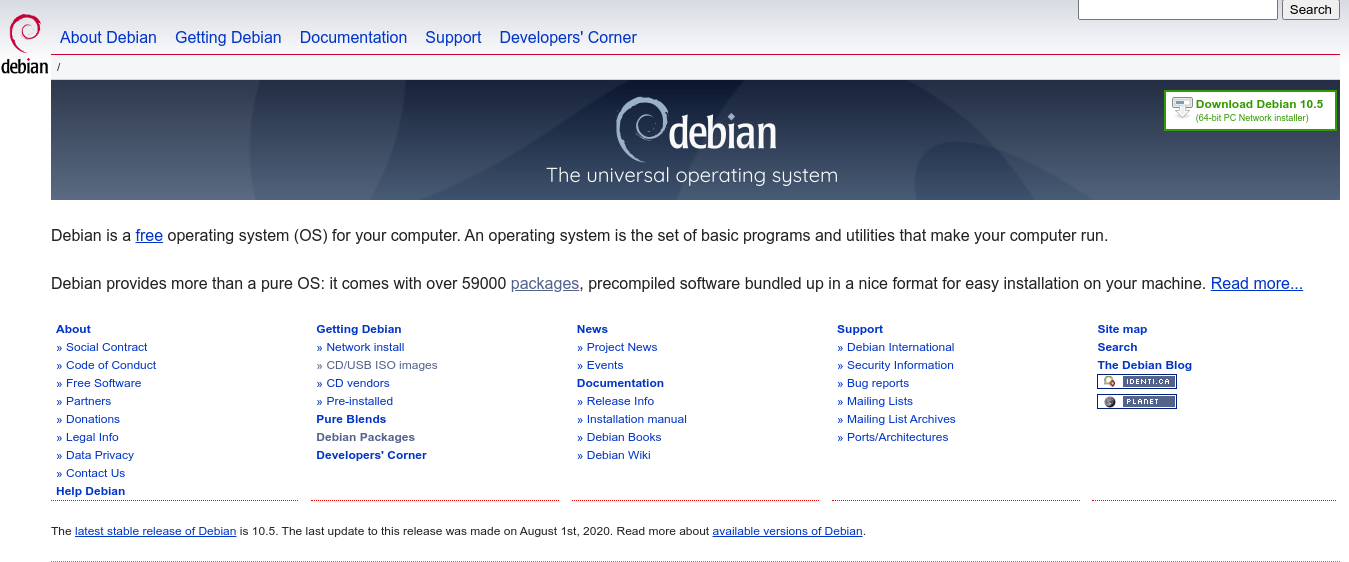Debian Home Page